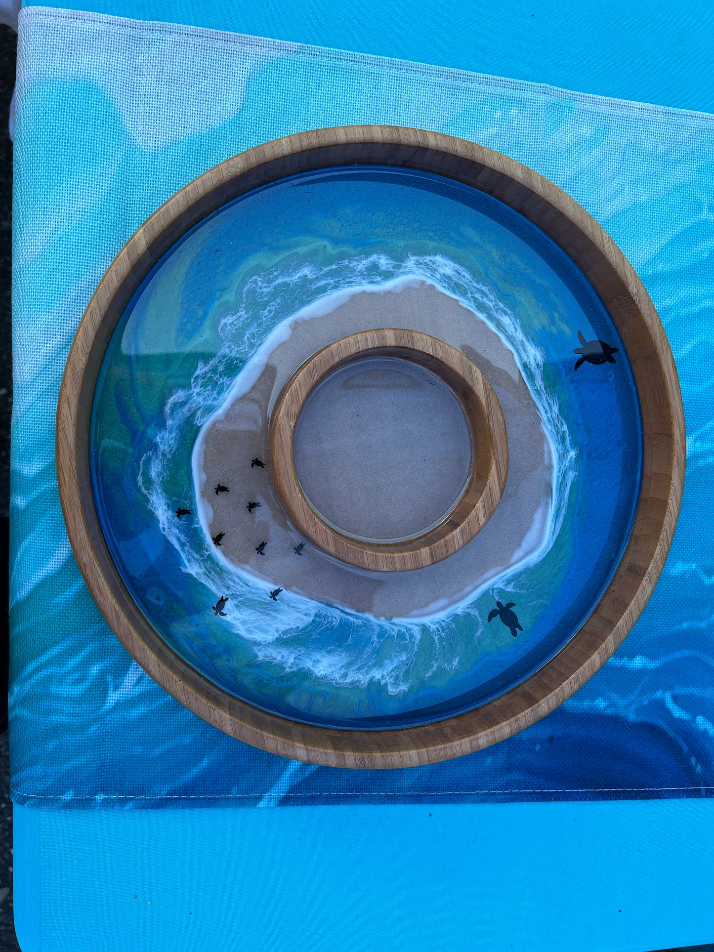 Turtle Hatchlings Chip and Dip Bowl