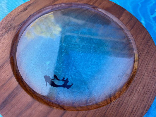 A Quiet Swim With Mom Plate