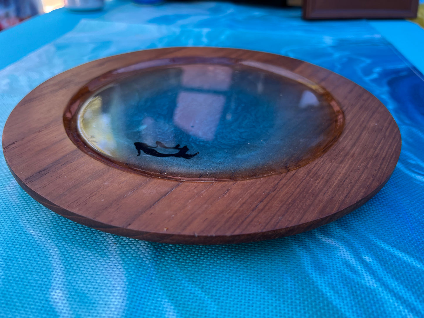 A Quiet Swim With Mom Plate