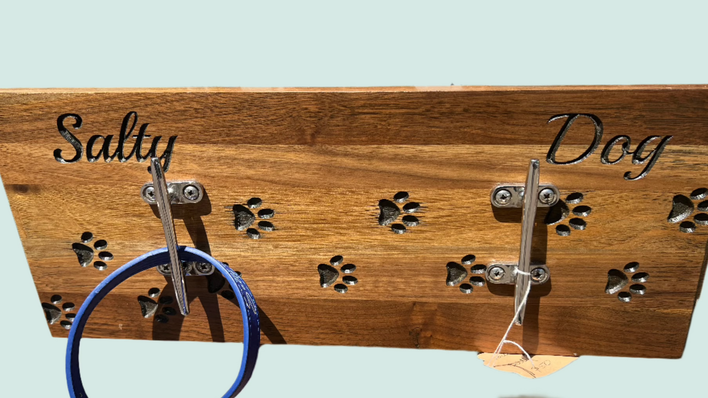 Salty Dog Paw Prints leash rack