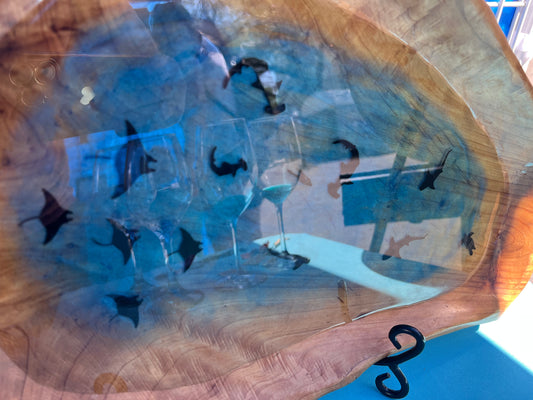 Caught in The Chaos Free-Form Serving Tray