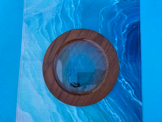 A Quiet Swim With Mom Plate