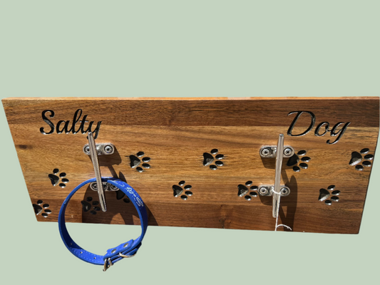 Salty Dog Paw Prints leash rack